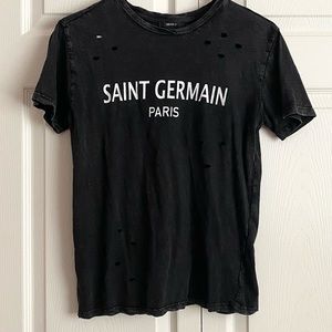 Forever 21 Distressed Graphic Tee